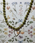 Olive Heart Necklace