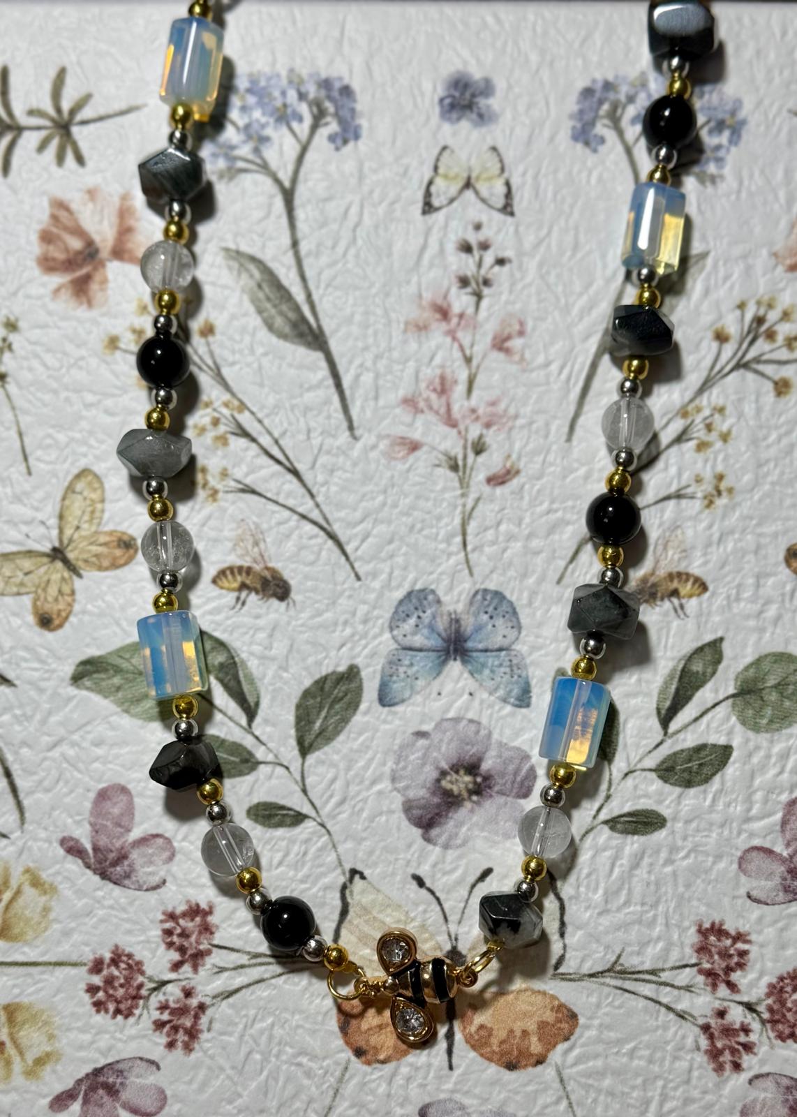 Moonlit Bee Necklace 🐝🌙✨