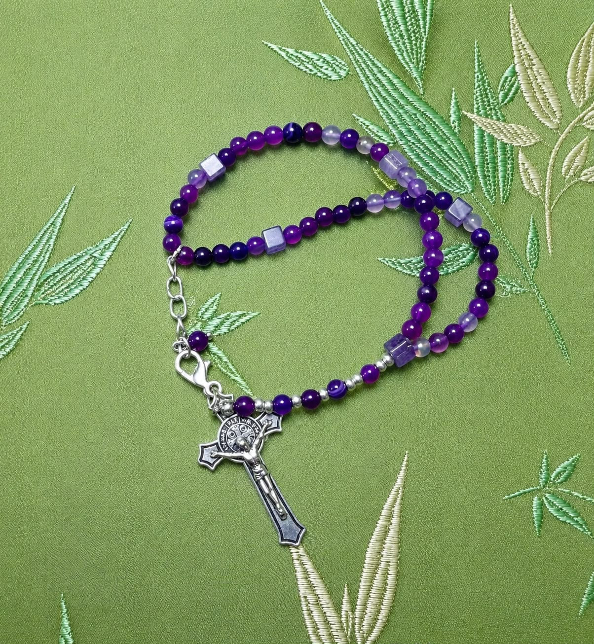 Amethyst Faith Rosary Bracelet
