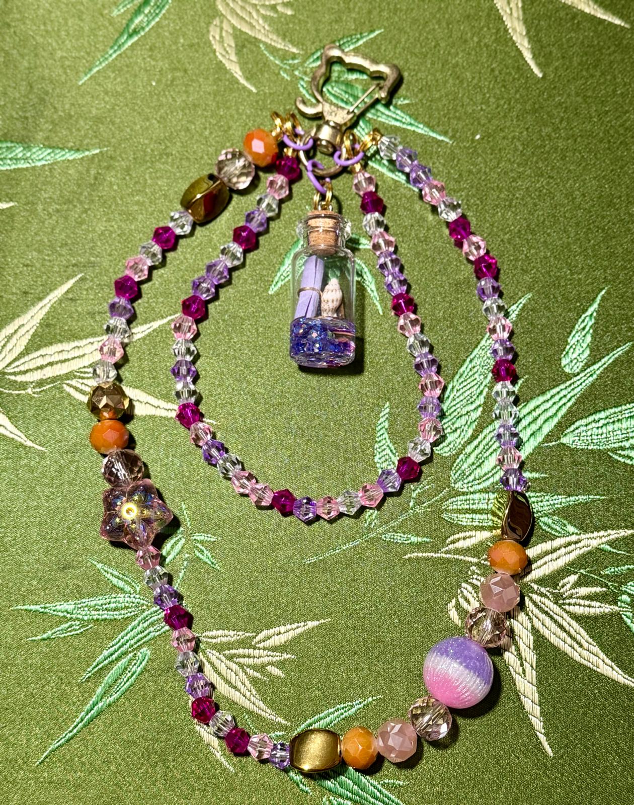 Enchanted Message Bottle Phone Charm & Keychain ✨🧚‍♀️💌
